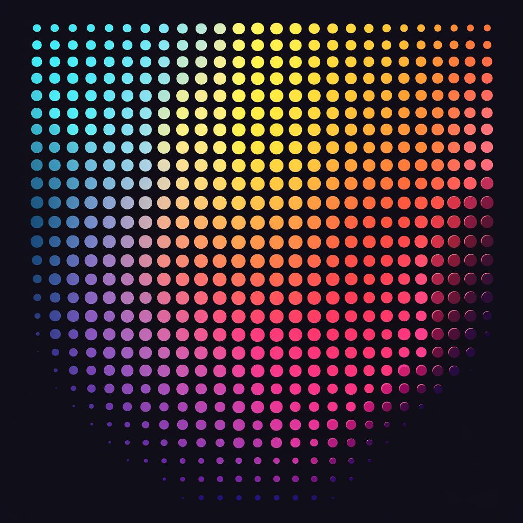 minimalism  abstract  rainbow  halftone  dot  pattern  black  background  colorful  effect 941324