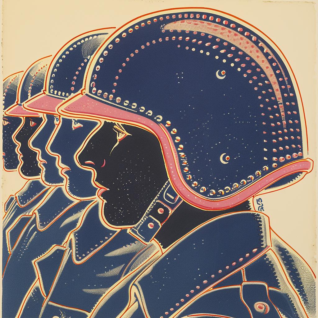 soldiers  helmets  poster  show  force  surreal  lighting  glow  volumetric  art 962905