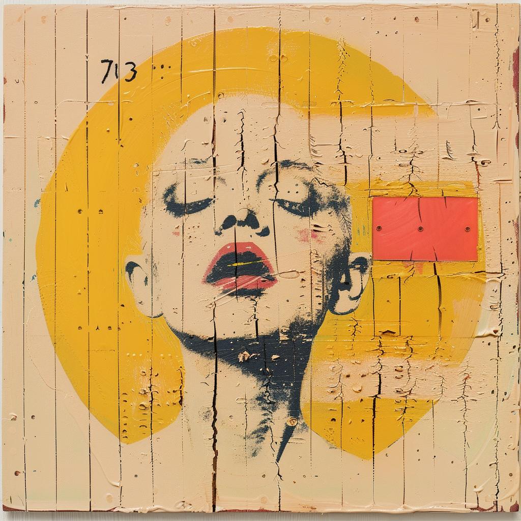 encaustic  paint  palette-knife  impasto  woman  red  lip  Joan  Cornella  art 947966