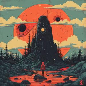 painting  moon  surreal  hyper-realistic  screenprinting  Mitsumasa  Anno  Stalenhag  art  beauty 1079798