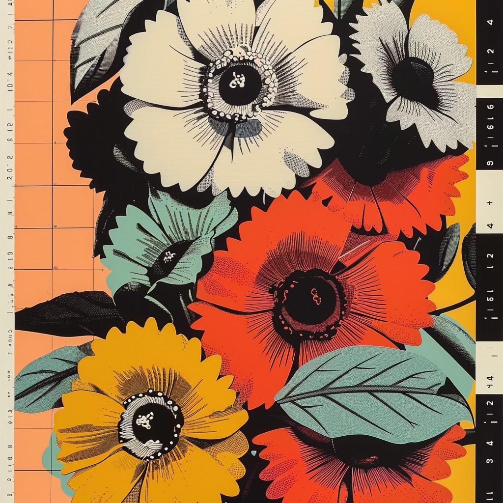 flowers  poster  colorful  graphic  design  abstract  impressionism  vibrant  art  nature 968872
