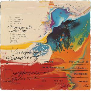encaustic  colorful  background  signature  abstract  modern  dynamic  textured  artistic  layered 1067639