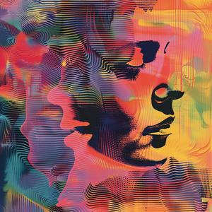 colorful  painting  woman  face  surreal  blockprint  Guy Aroch  Etel Adnan  art  creative 1062548