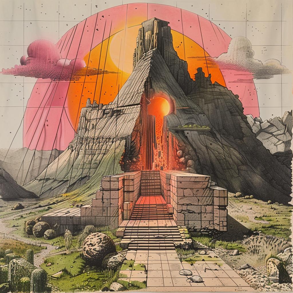 album  heavy  metal  mountain  sun  painting  1980s  landscape  colorful  artwork 1035640