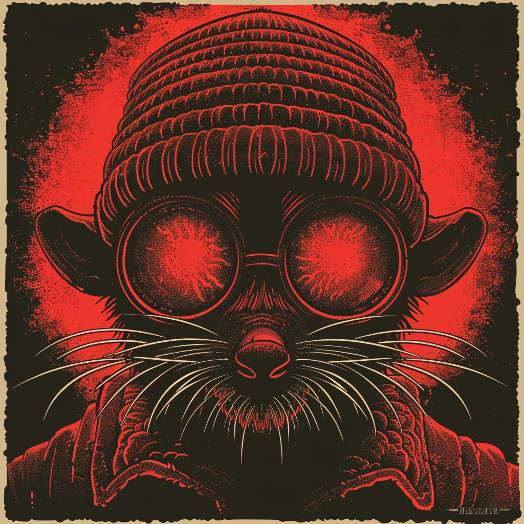 rat  king  poster  streetwise  minimal  aggressive  culture  animal  hat  knit 958550