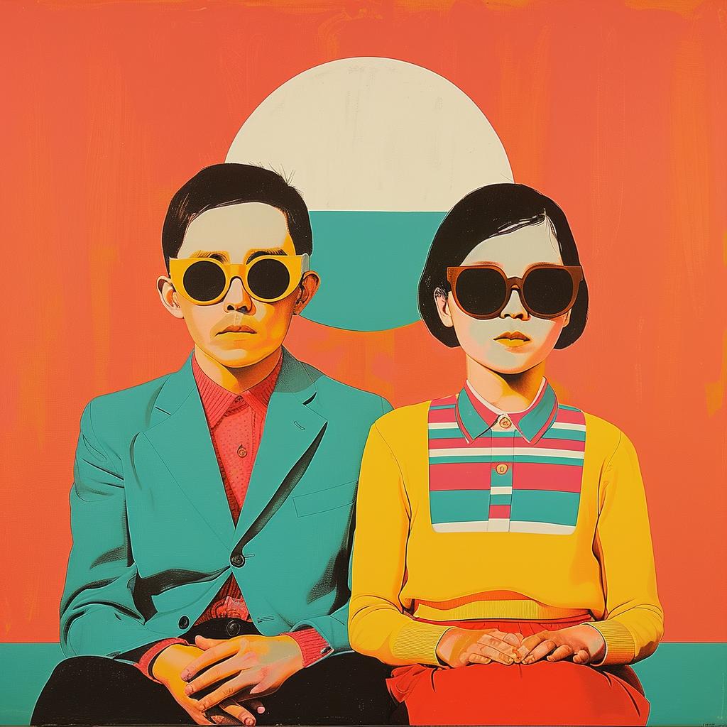 DADA  album  cover  illustration  Joan Cornella  sunglasses  people  couch  colorful  art 977651