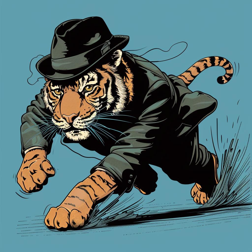 tiger  cartoon  suit  hat  running  functional  aesthetics  traincore  light  cyan 938213