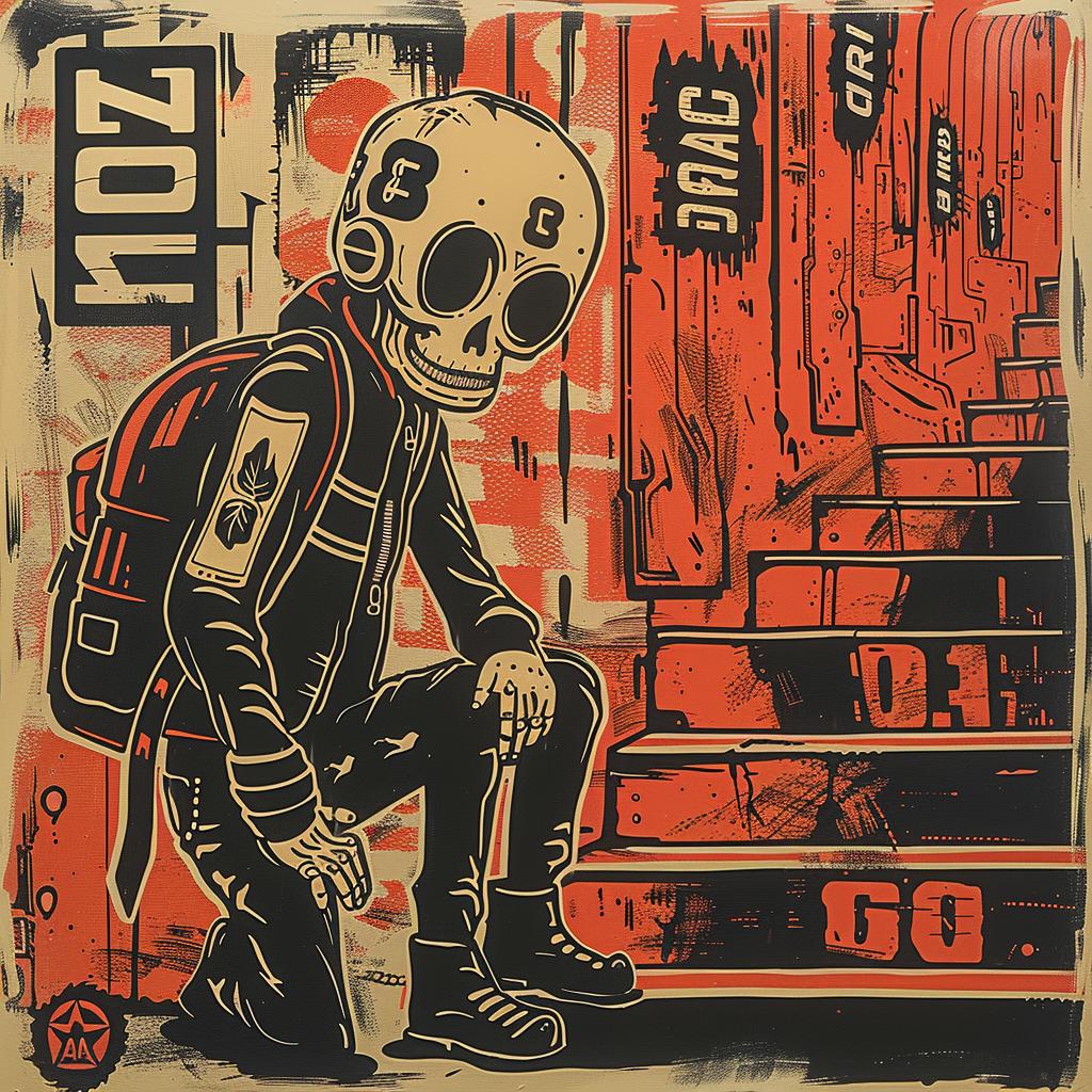 skeleton  stairs  poster  aggressive  streetwise  urban  goth  artistic  dark  graphic 949346