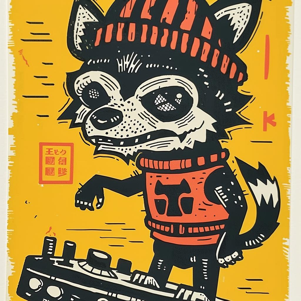 DJ  wolfman  street  cap  culture  aggressive  minimal  cartoon  music  urban 957251
