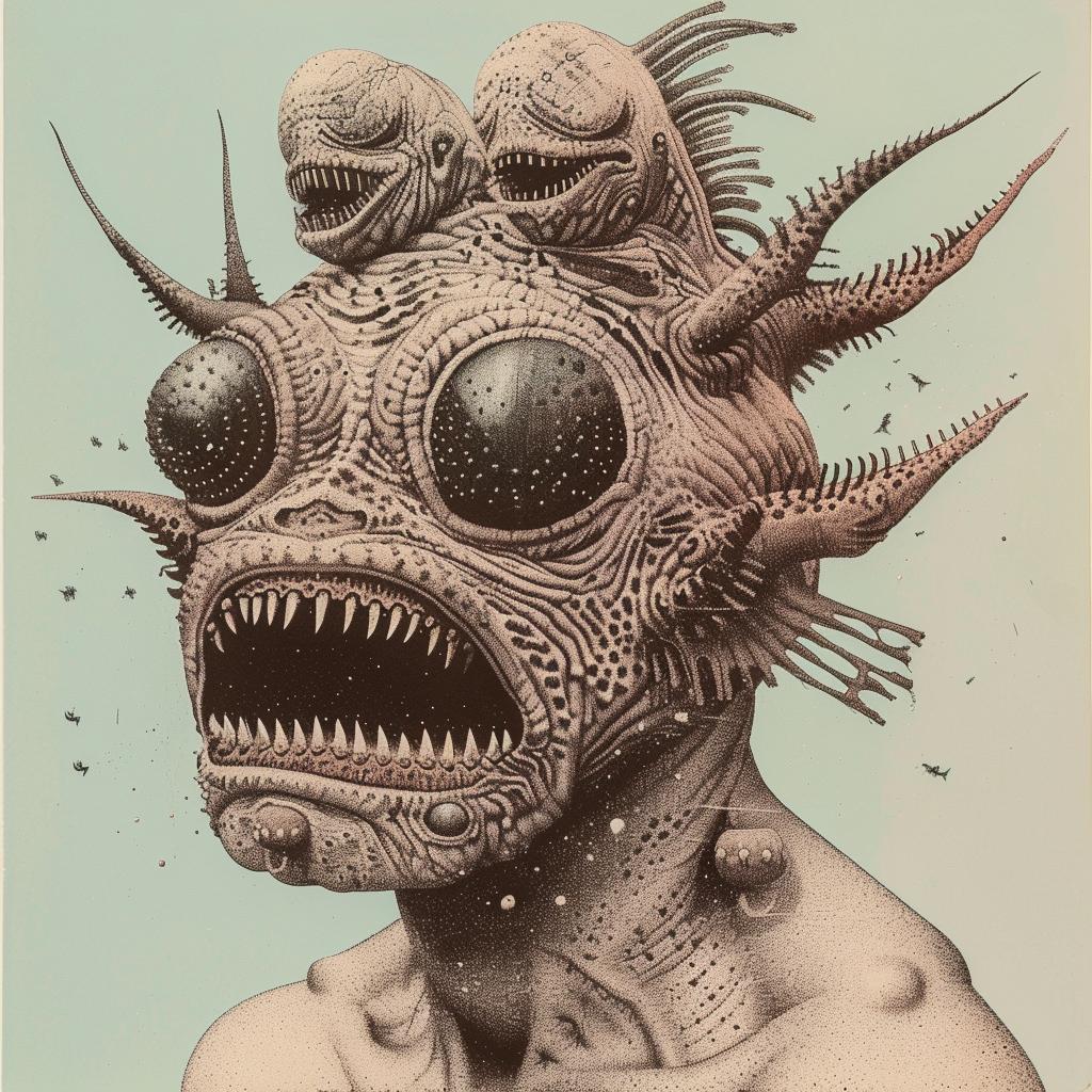 monster  horror  drawing  large  eyes  1917  art  creature  weird  design 948604