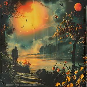 chromolithography  sunset  man  path  landscape  silhouette  colors  nature  artwork  illustration 1055463