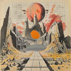sun  red  large  deathmetal  album  cover  vibrant  artwork  illustrative  graphic 1037078