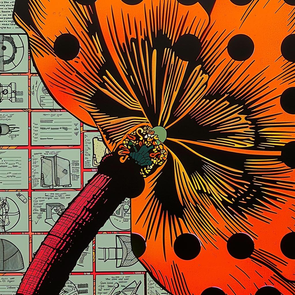flower  abstract  impressionism  collage  chromolithography  colorful  polka dots  graphic  design  vibrant 950474