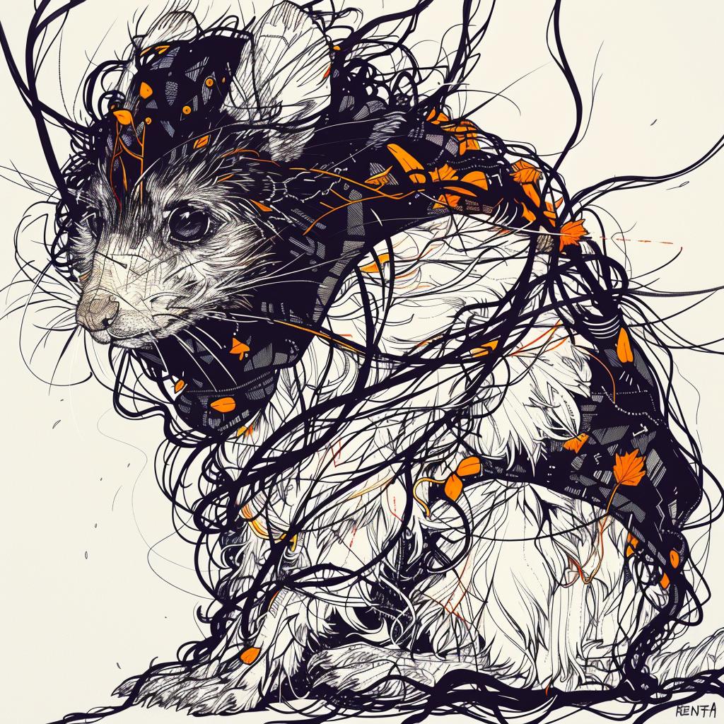 mythical  creature  rodents  drawing  fantastical  hybrid  unique  world  exploration  blending 952675
