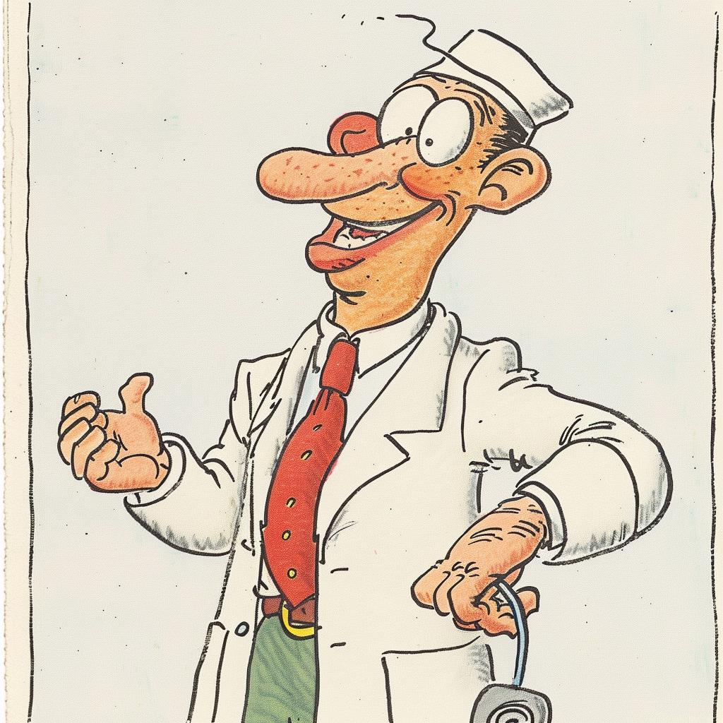 cartoon  doctor  stethoscope  medical  illustration  character  healthcare  profession  humorous  colorful 939048
