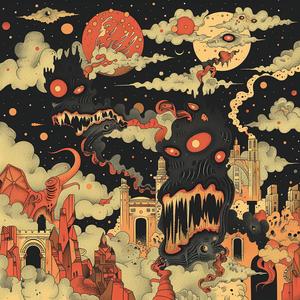 album  cover  demons  surreal  chaos  symbolist  risograph  disintegration  creative  hyper-realistic 1078094
