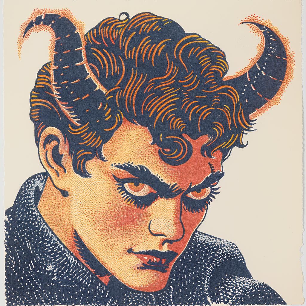 devil  horns  surreal  lighting  glow  volumetric  natural  horror  art  poster 962846