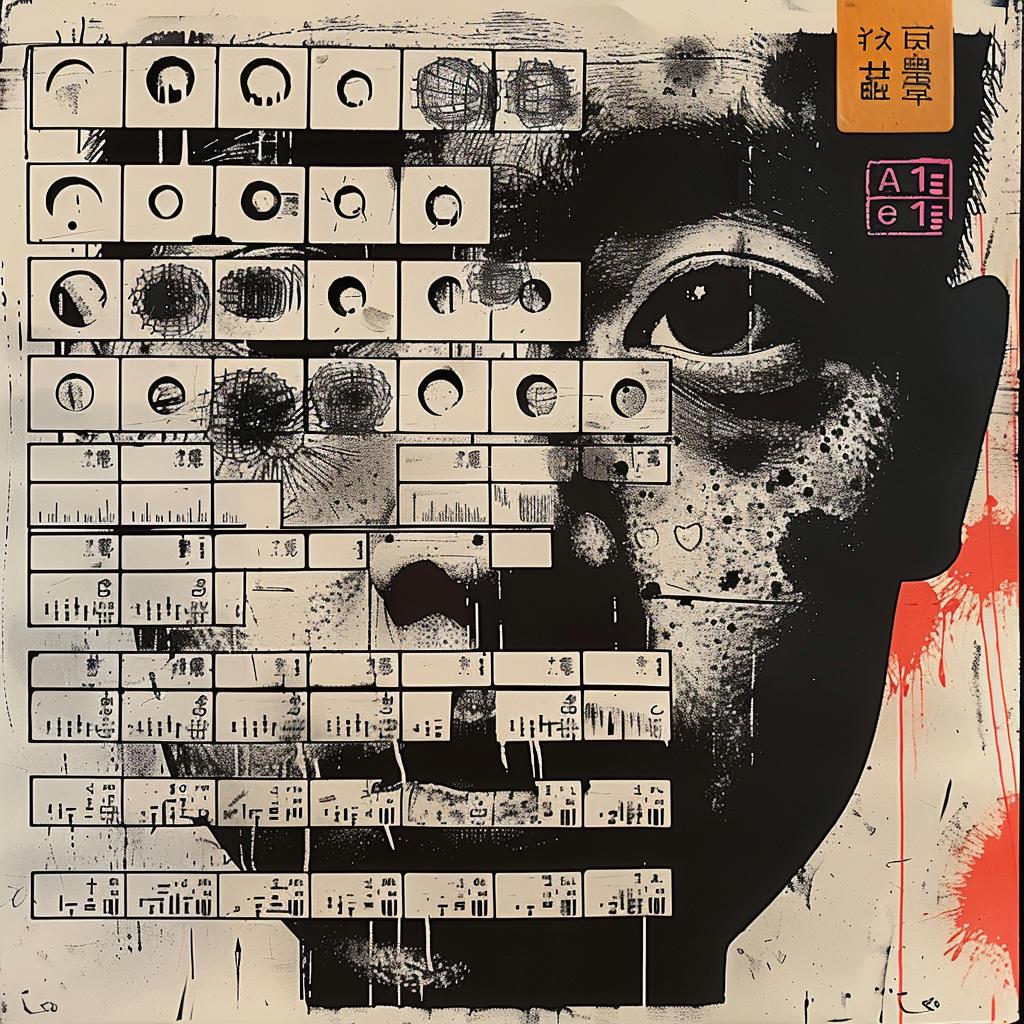 black-white  face  painting  collage  creative  surreal  art  design  visual  Toshio 960196