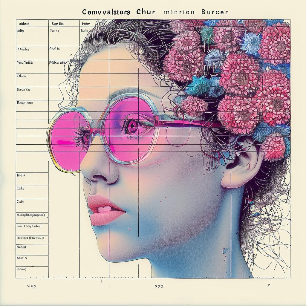minimal  synthwave  glasses  flowers  woman  Ukiyo-e  creative  symbolist  art  design 916203