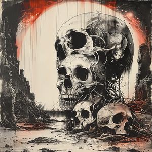 painting  skull  dark  graphic  macabre  artistic  symbolic  expression  themes  bizarre 1047870