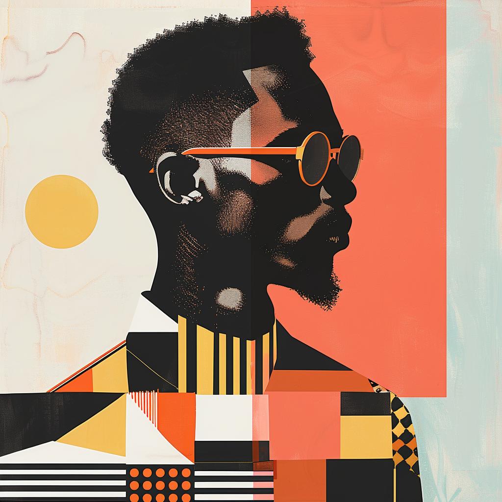 abstract  elegance  portrait  minimalist  geometric  colorful  stylish  modern  man  sunglasses 929250