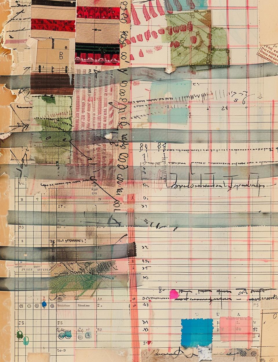 vintage  ledger  collage  items  patchwork  homemade  diverse  creative  visual  art 962085
