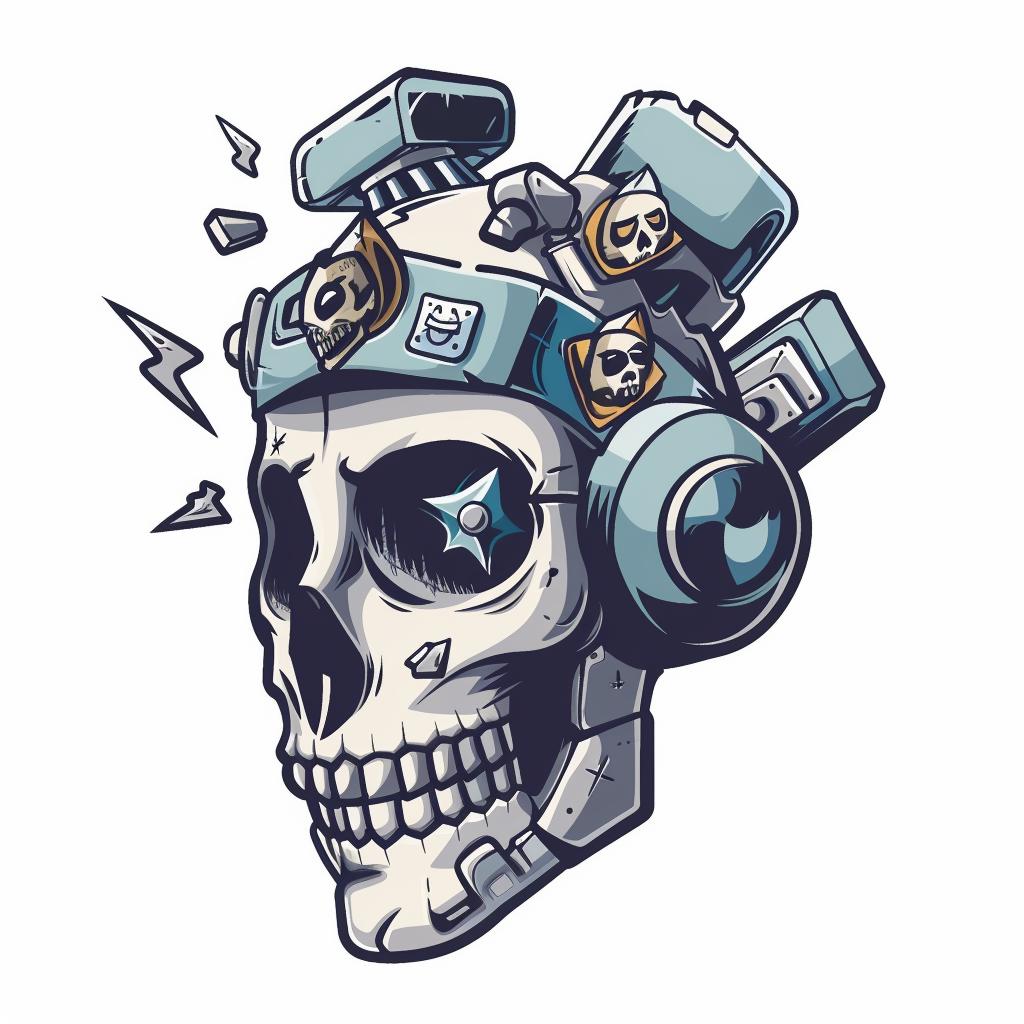 skull  headphones  illustration  design  vector  artwork  white  background  music  cyborg 943924