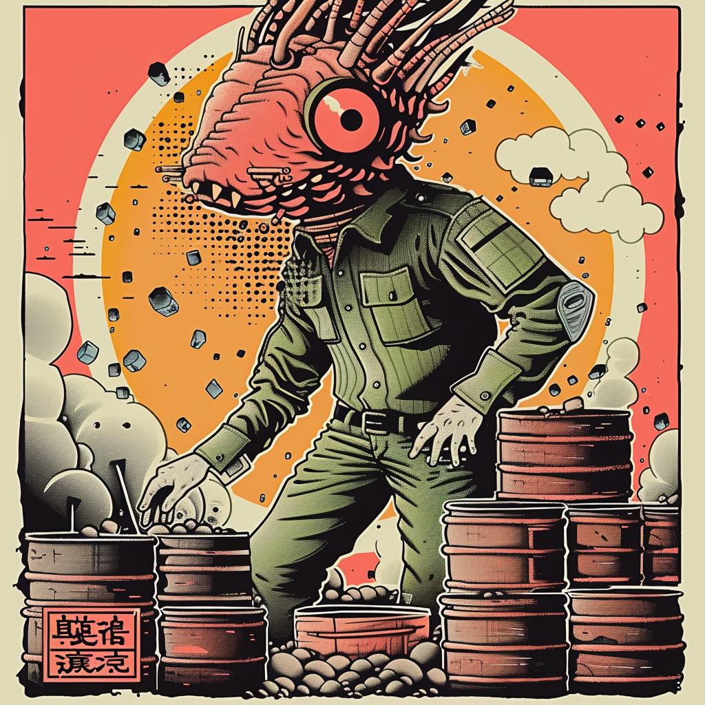 poster  fish  barrels  Japanese  lettering  artwork  graphic  colorful  illustration  creative 947485