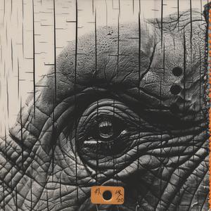 elephant  drawing  fence  nature  art  black  white  style  detailed  illustration 1063727