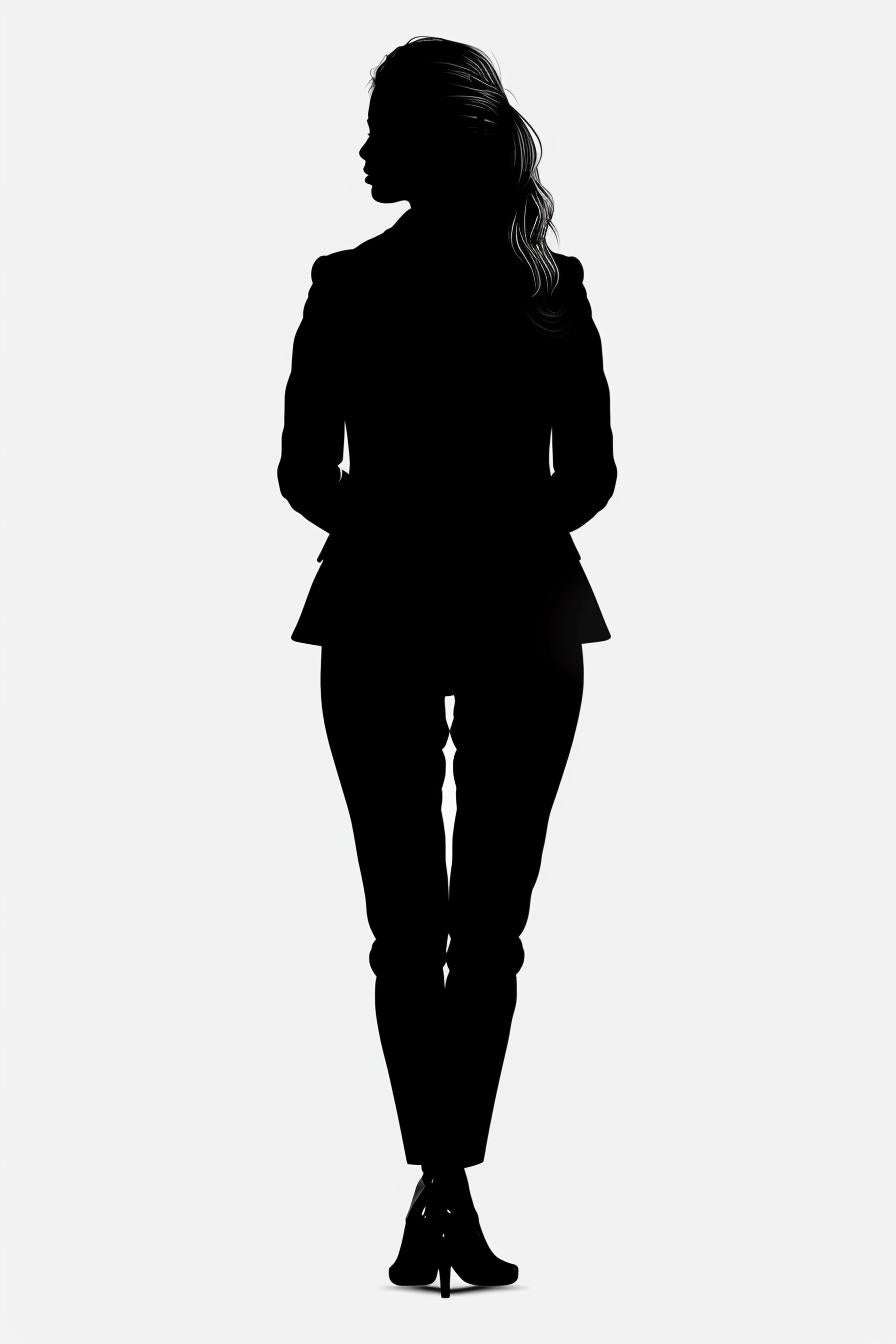 woman  silhouette  business  attire  vector  white  background  minimal  elegant  modern 954209