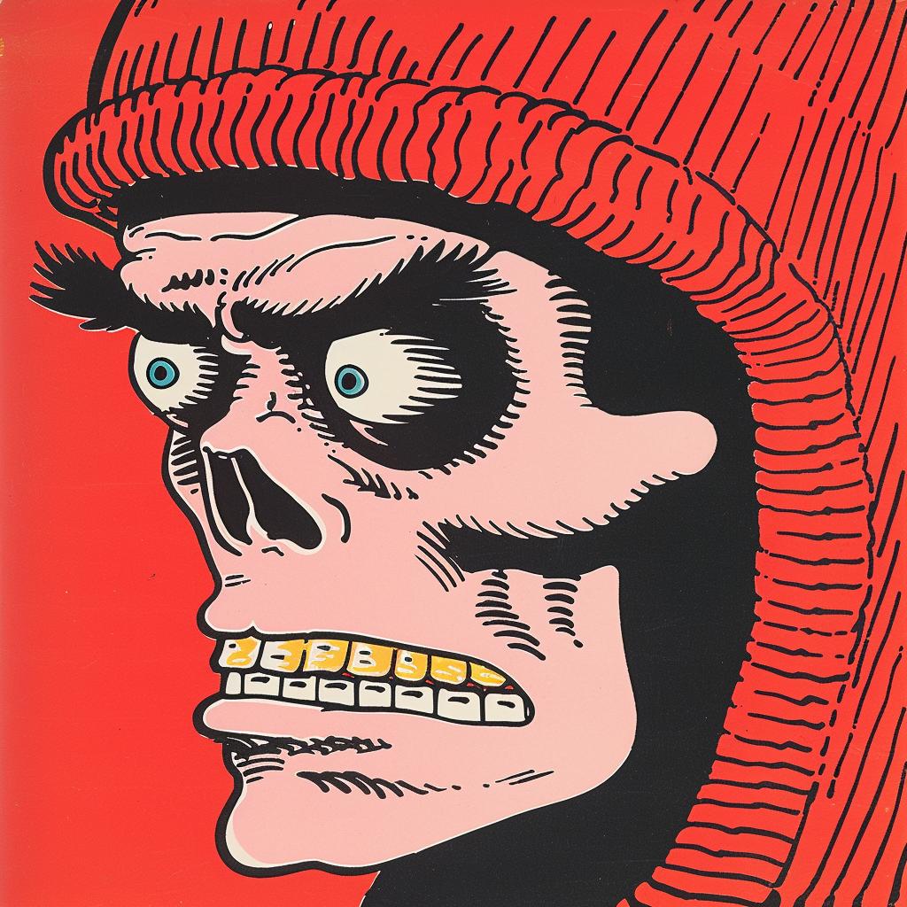 skull  wolf  red  hat  poster  cinematic  vintage  art  character  dramatic 921842