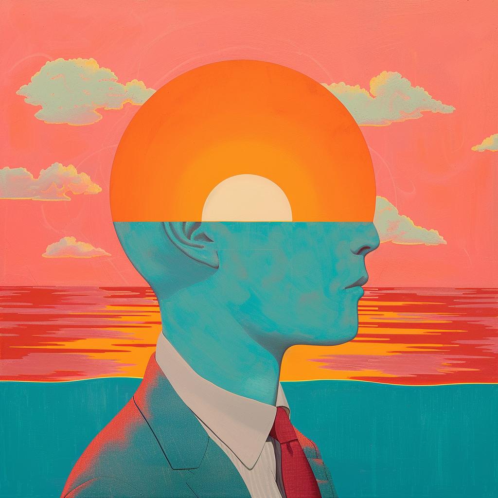 sun  head  blue  sky  man  surreal  painting  mental  fortitude  creative 1017854