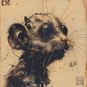 furry  rodent  mouse  big  eyes  painting  chromolithography  artwork  portrait  animal 1052010
