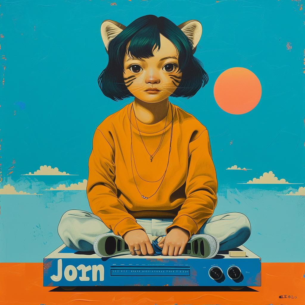 painting  girl  blue  box  colorful  modern  contemporary  stylized  whimsical  humorous 966395