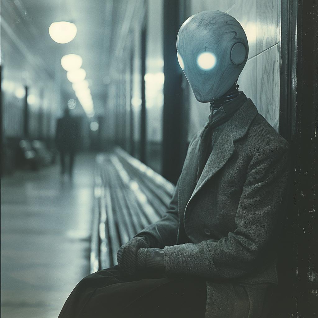 monochromatic  black  white  blue  double  exposure  surreal  glow  volumetric  lighting 1032759