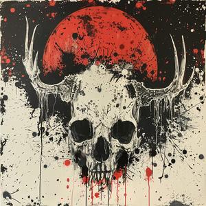 album  cover  surreal  skull  red  sun  symbolist  chaos  art  illustration 1078141