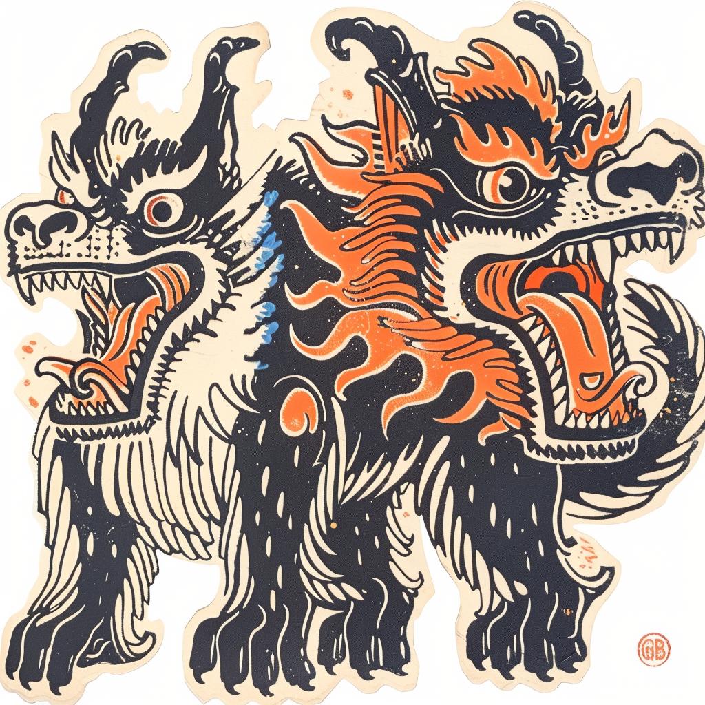 mythical  creatures  hybrid  dragons  black  orange  art  Nychos  design  vibrant 931487