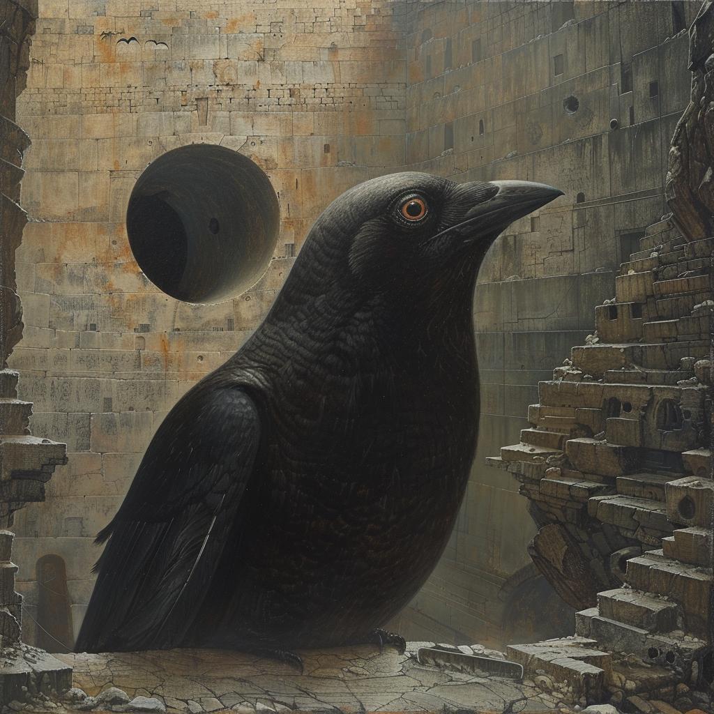 surreal  introspective  naturalistic  spiritual  terror  occult  technicolor  crow  painting  album 975591