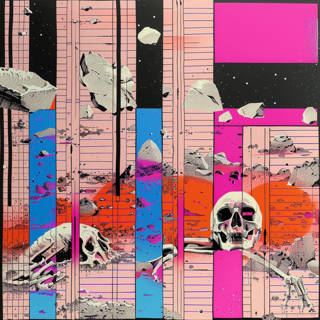 skeletons  lion  piles  perspective  space  dark  night  cold  skulls  giraud 1020814