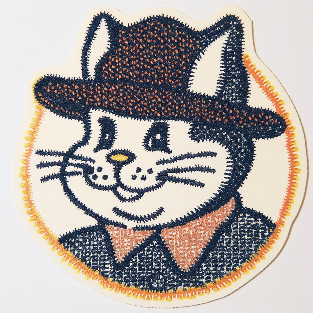 patch  cat  hat  streetwear  stitches  chenille  minimal  culture  animal  round 955289