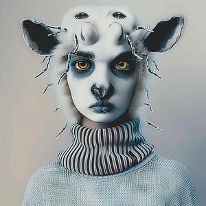 woman  sheep  head  fantasy  portrait  surreal  animal  face  artistic  illustration 1073628