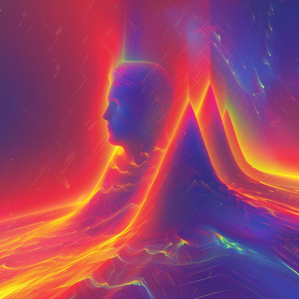 psychedelic  mountain  man  digital  art  colorful  surreal  vibrant  visual  design 962983