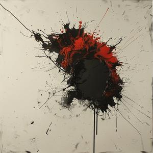 minimalist  risography  deathmetal  splatters  encaustic  abstract  red  black  art  explosion 1062382