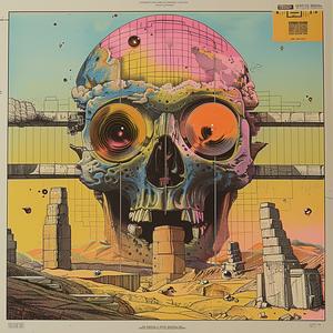 skull  building  poster  art  symbolist  creative  Risograph  dark  illustration  design 1036984