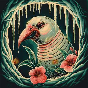 chromolithography  painting  parrot  flowers  colorful  nature  art  botanical  illustration  design 1057842