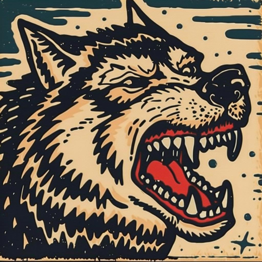 wolf  head  vintage  snarling  illustration  wildlife  aggressive  animal  art  nature 940140