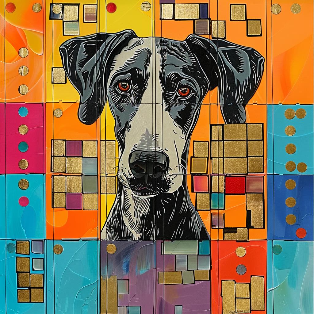 dog  greatdane  colorful  mosaic  tile  artwork  background  canine  vibrant  portrait 938525