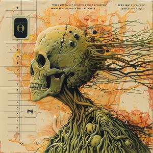 ملصق جمجمة شجرة عمل فني شمعي إيمك بيرني رايتسون ماكفارلين رسم توضيحي 1065691