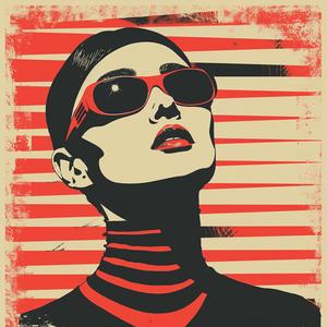mithology  poster  sunglasses  woman  colorful  graphic  art  1960s  design  style 1072818