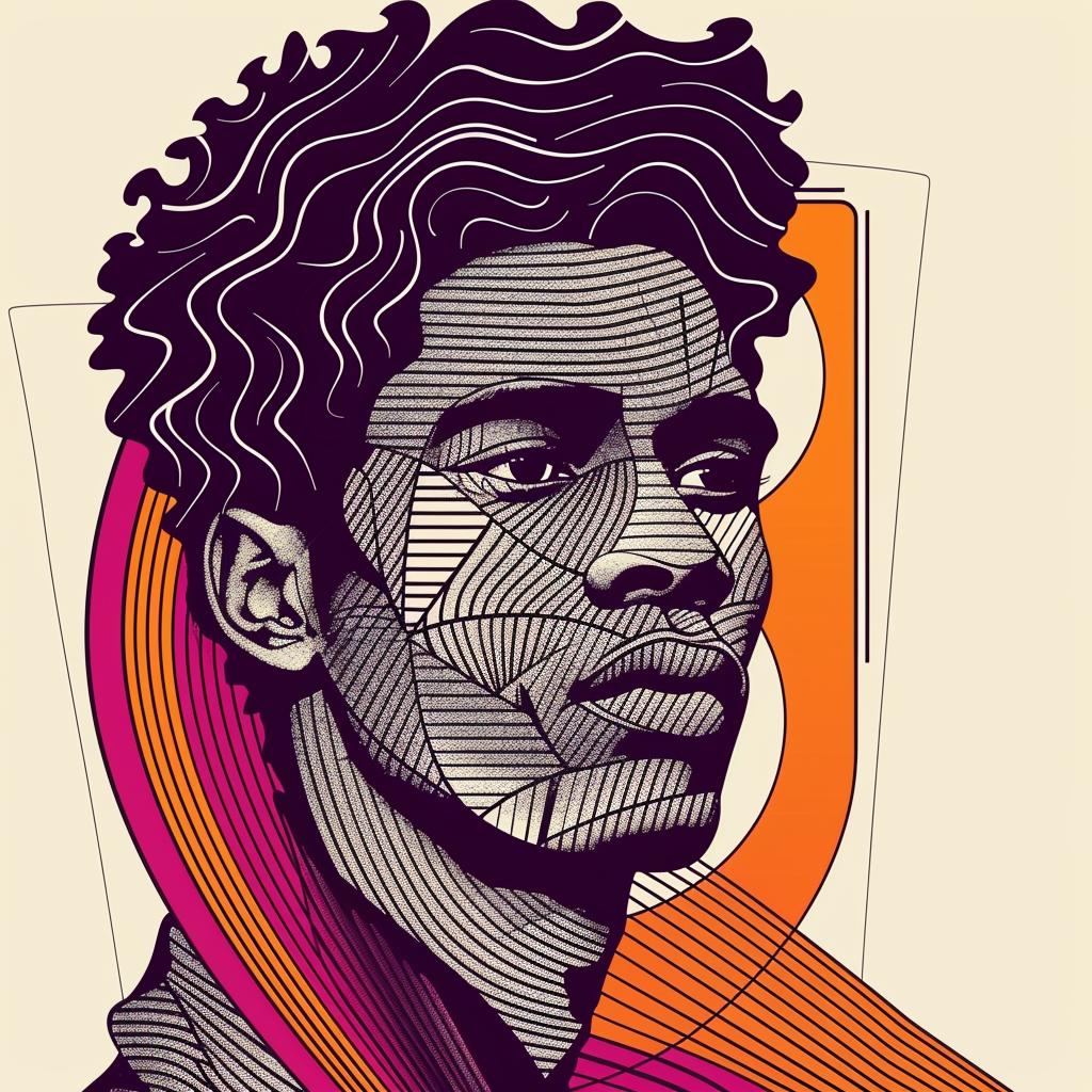 PopArt  africanamerican  digitalart  portrait  man  minimalism  sunglasses  colorblock  vector  contemporary 937760